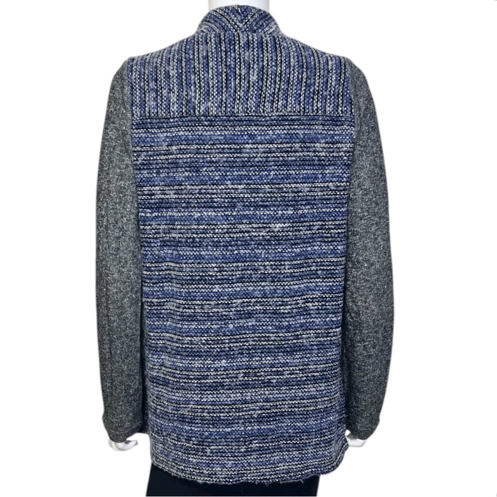Lucky Brand Mixed Knit Cardigan in Blue - sz M - Picture 6 of 7